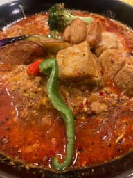 【辛・オブ・ザ・イヤー2025銅賞】たまごとチーズの四川スープカレー激辛春雨入り