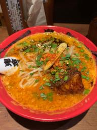 カラシビ味噌ラーメン 辛さ増し、シビ少なめ