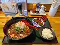 麻婆まぜ麺 3辛＋辛スプーンx3