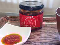 食べるラー油・激辛スコーピオン   言っておくけどな、半端な辛さじゃないぞ。気合い入れないとぶっ飛ぶぞ。