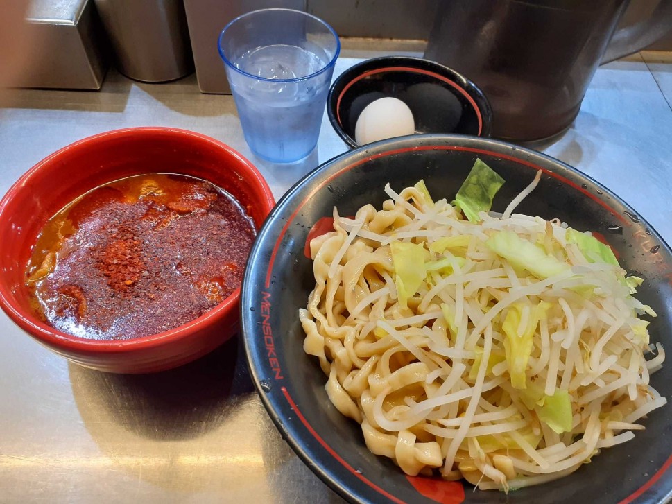 鬼紅つけ麺 辛増し