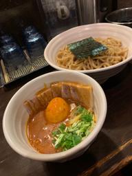 ベジポタ味玉・肉入り辛つけ麺 激辛