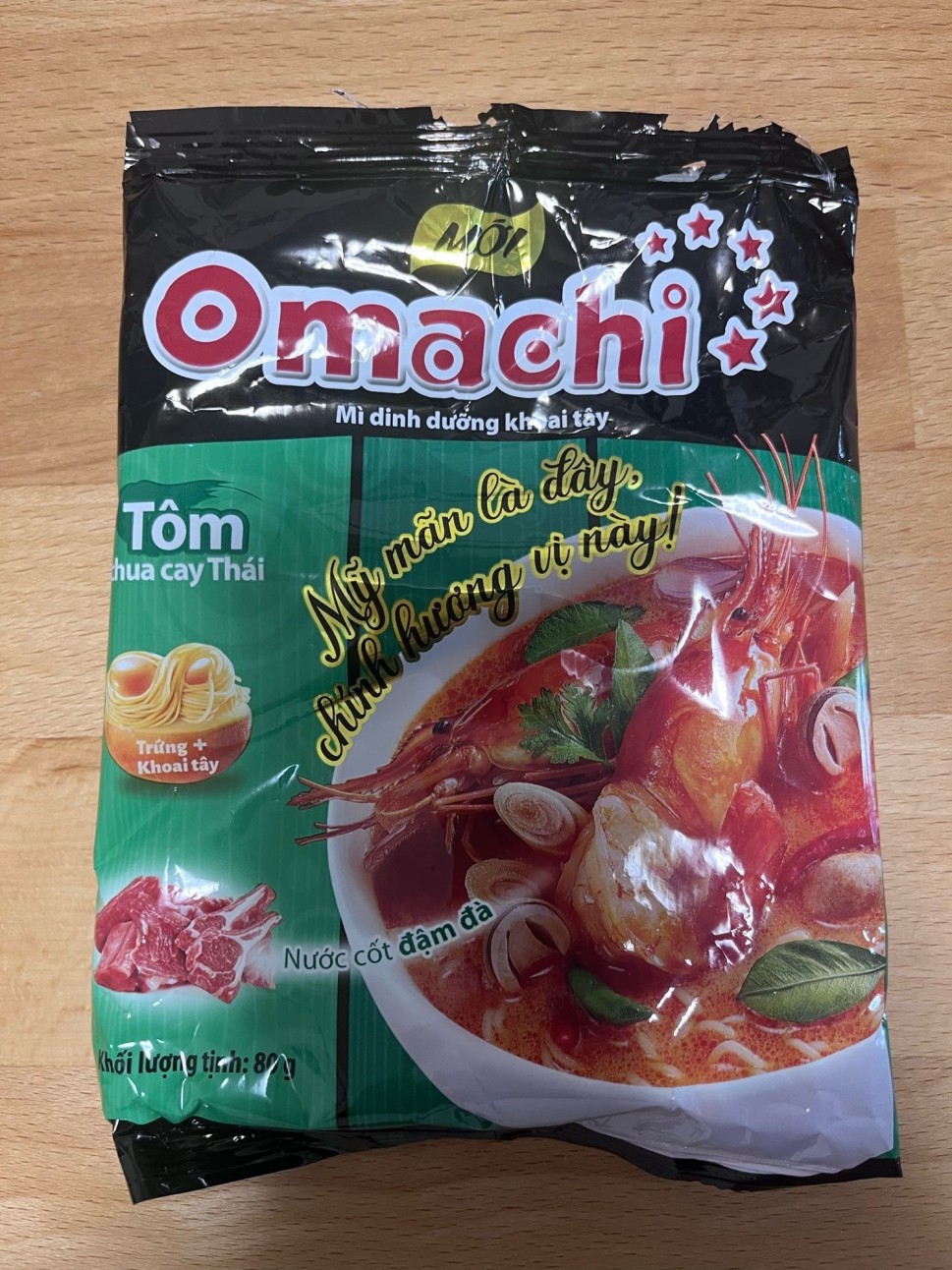 Omachi Tom chua cay