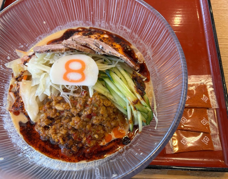 冷やし麻辣担々麺2.5辛 +辛増し×3