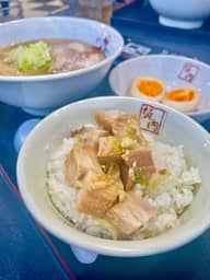 ミニわさび醤油の焼豚ご飯