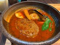 ハンバーグのスープカレー 100番(鬼辛)