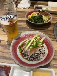 夏野菜の薬味たっぷりセンマイ刺