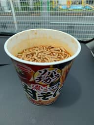 ソバチカラ 濃いつゆ ラー油肉ソバ