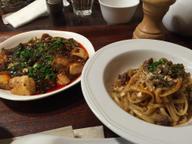 麻婆豆腐と汁なし坦々麺ランチ