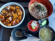 マーボー丼＋ミニざるそば