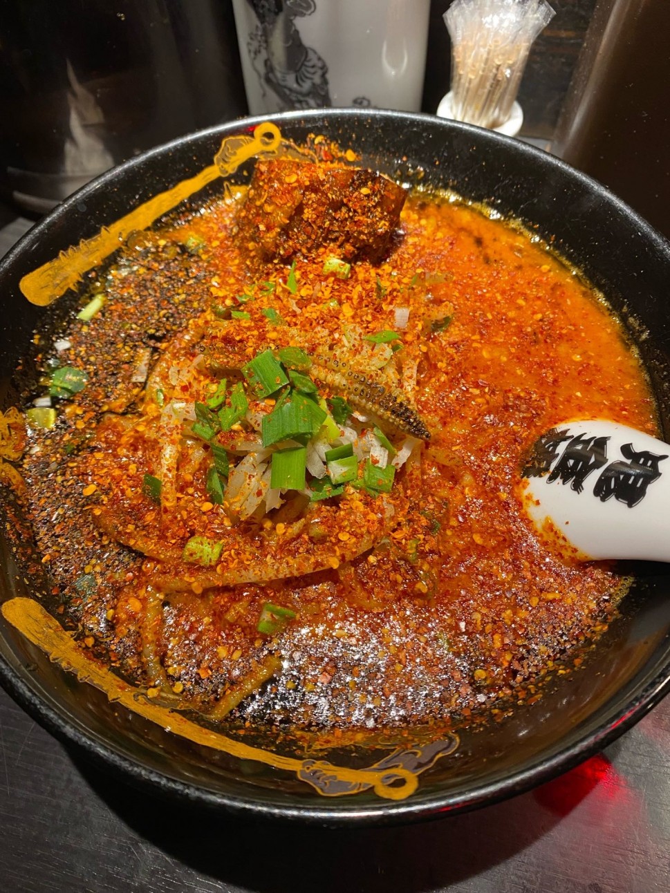 カラシビ味噌ラーメン　カラ鬼マシ・シビ普通 鬼・普通