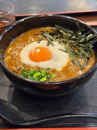 月見とろろ入り牛かれーうどん ホット  ホット