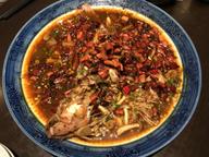 白身魚の辛みソース