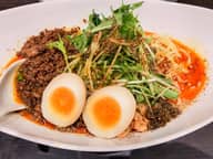 つゆ無し味玉味噌担担麺 辛さ5・痺れ5