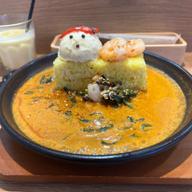 ガーリックシュリンプカレー マッシュポテトトッピング 7辛