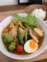 骨付きチキンレッグのスープカレー 5激辛