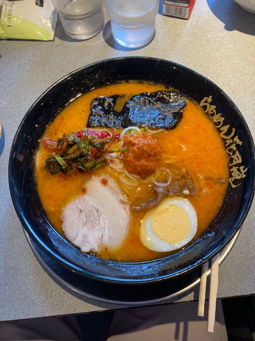 嵐げんこつバリ辛らあめん バリ辛ハバネロボールトッピング