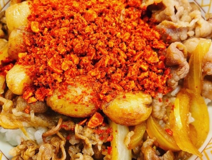 ニンニクファイヤー牛丼