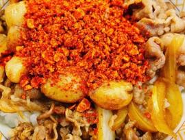 ニンニクファイヤー牛丼