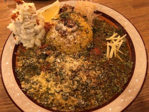 ほうれん草キーマカレー