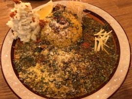 ほうれん草キーマカレー