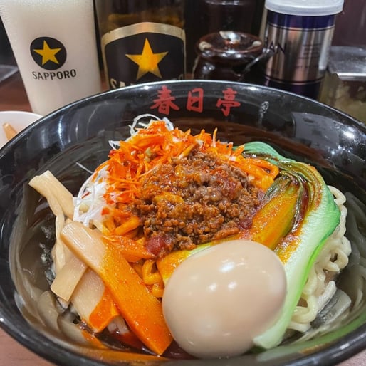 溶岩の担々油そば(温) 10辛