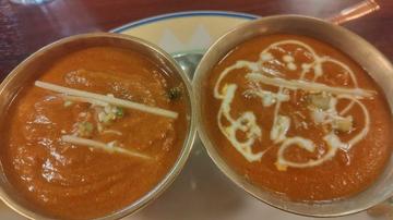 マトンカレー、本日のカレー(隠元と鶏肉) 激辛