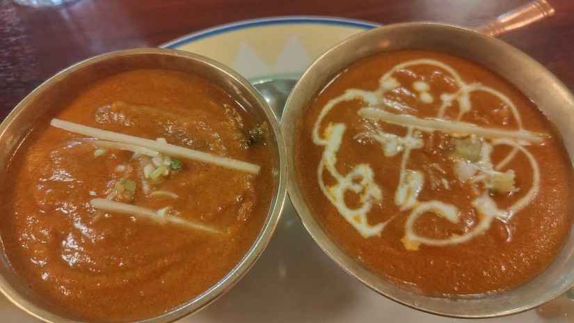マトンカレー、本日のカレー(隠元と鶏肉) 激辛