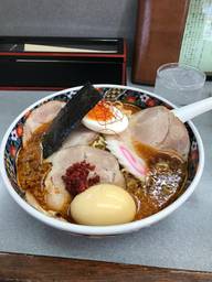 辛醤油拉麺＋スープ激辛