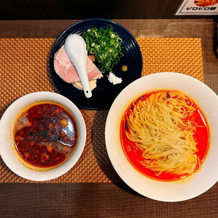 桜海老辣油昆布水つけSOBA
