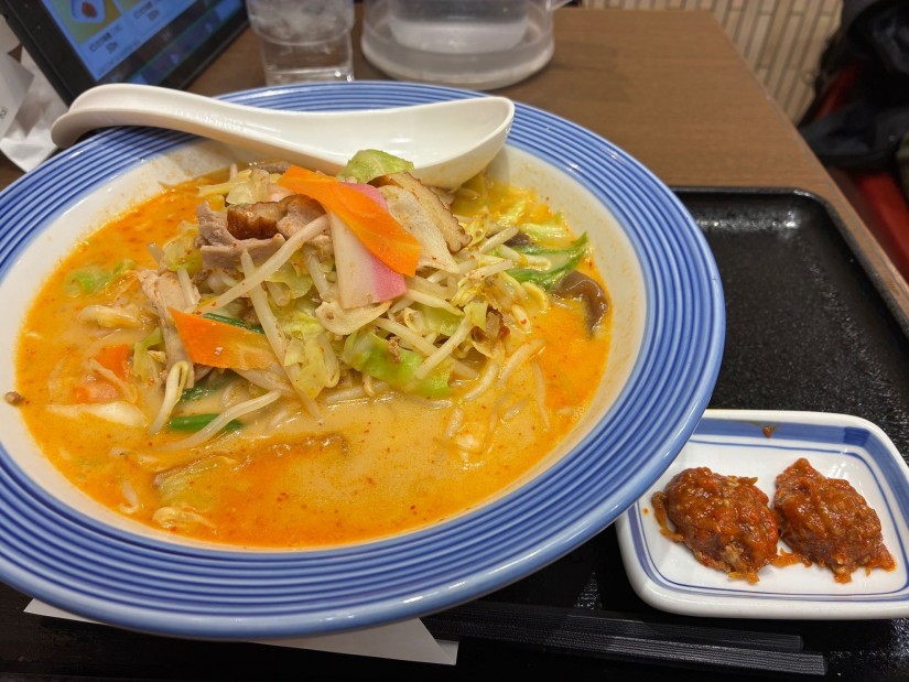 ピリからちゃんぽん2辛+ピリから辛味噌2辛 4辛