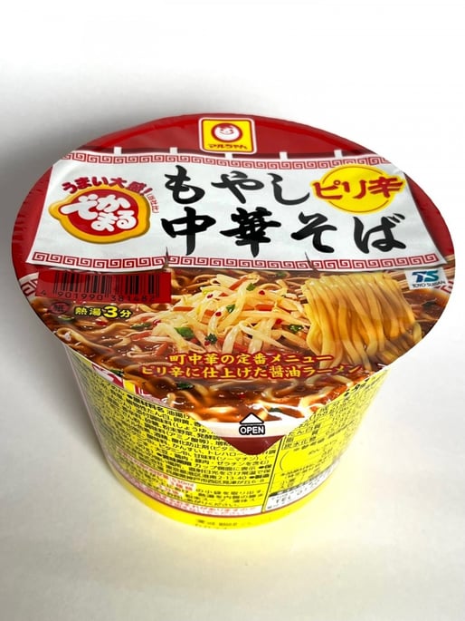 でかまる もやし 中華そば ピリ辛