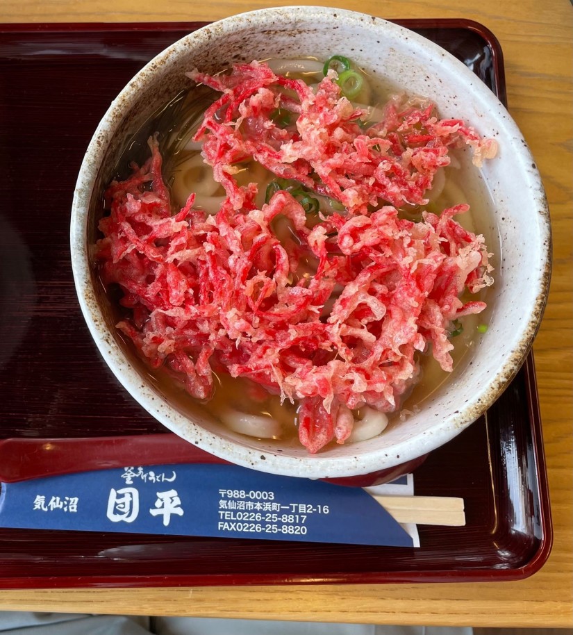 紅生姜うどん