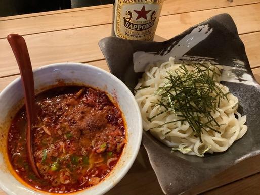 麻辣肉つけうどん 激辛