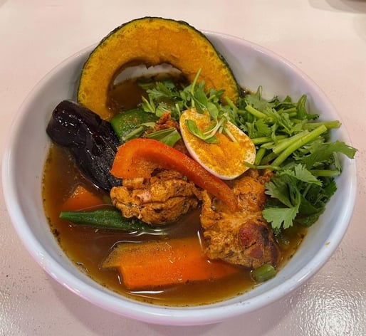 タンドリーチキンベジタブルパクチートッピング 7辛