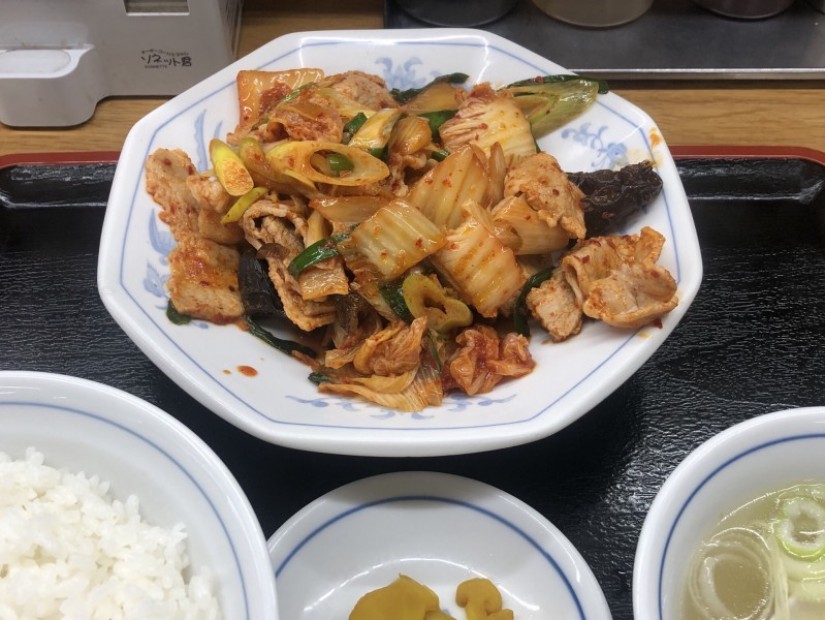 豚キムチ定食 ピリ辛
