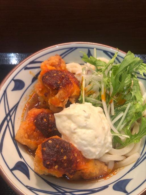 辛タル鶏天ぶっかけ