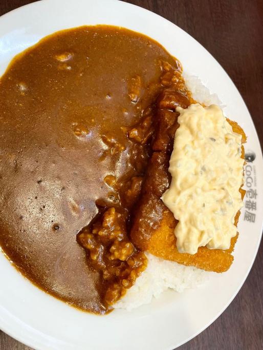 チキンカツ ハーフあさりカレー 10辛