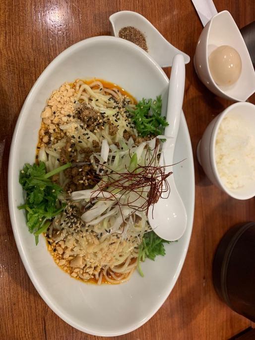 汁なし坦々麺 普通辛 痺れ激増し