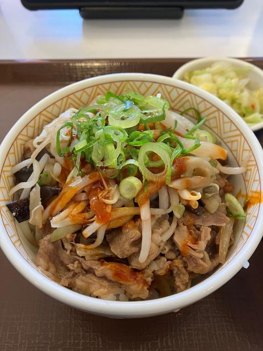 麻辣もやし牛丼 唐辛子I