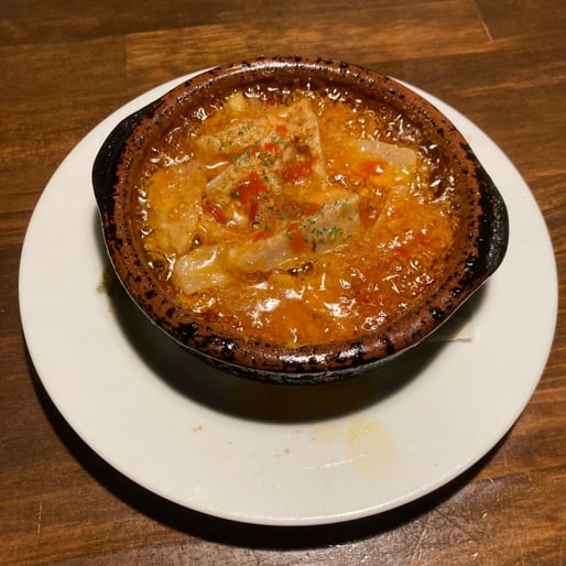 激辛ヤゲン軟骨のアヒージョ