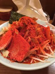 カラフトらーめん(背脂醤油)+野菜