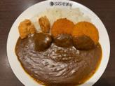 ポークカレー（クリームコロッケ、フライドチキントッピング）20辛