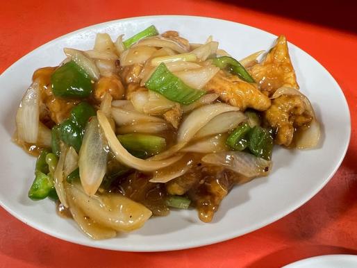 とり肉のからしいため からし多め