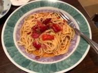 セミドライトマトの辛口ペペロンチーノ