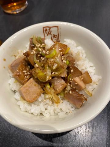 わさび醤油の焼豚ご飯（ミニ）