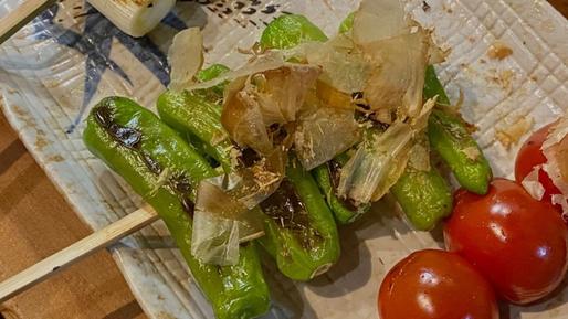 串焼き野菜 ３種盛り ししとう