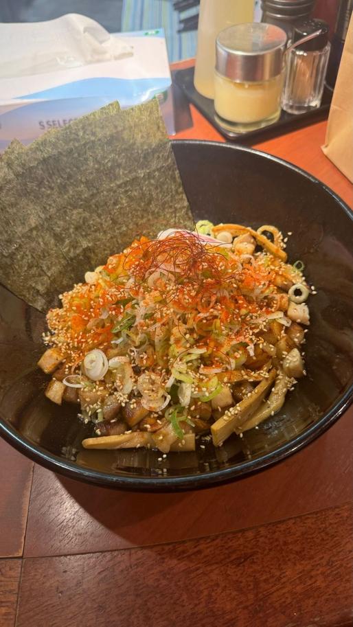 地獄の油そば 辛味追加