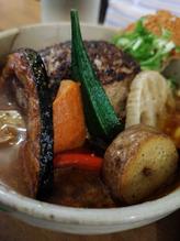 ホエー豚ハンバーグのスープカリー 激辛