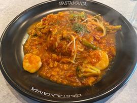 海老と野菜アラビアータ　 マニア
